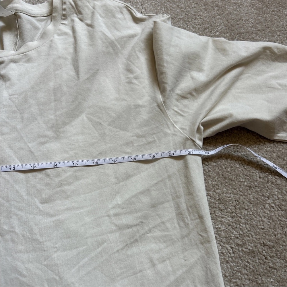 Flaw 5-13 NWT Size L Twist Back Relaxed fit Long Sleeve Bone - Picture 3 of 8